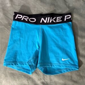 Nike Pro Dri-FIT Turquoise Shorts